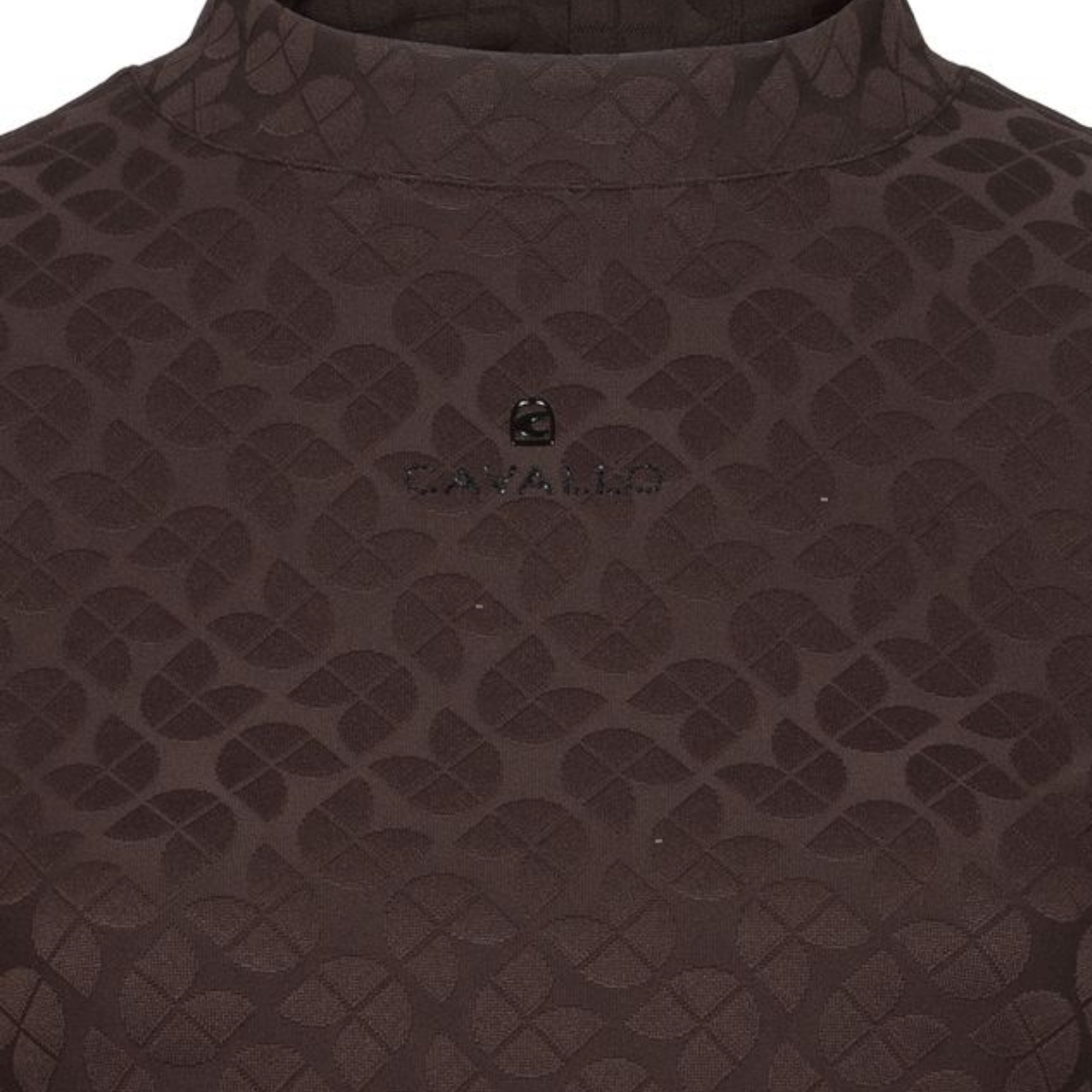 Cavallo Women's Cavadelma Long Sleeve Riding Shirt-Cafe Noir-Logo View