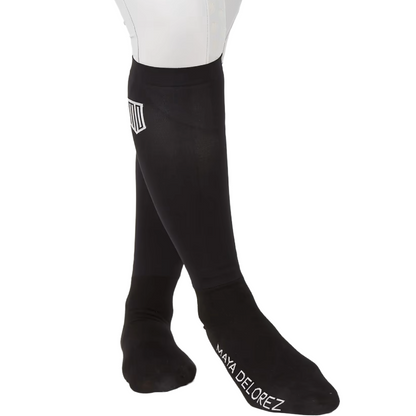 Maya Delorez Competition Socks-Black-Front View