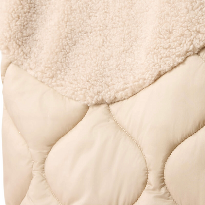 Ariat Women's Sherpuff Jacket model view in Chateau Grey