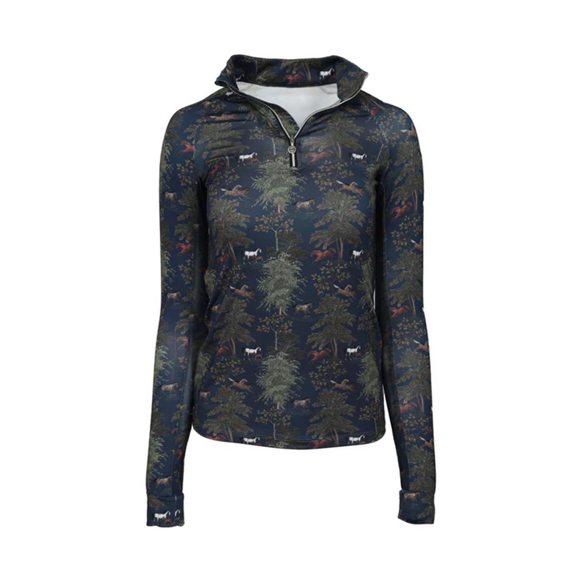 Dapplebay Women's Autumn Toile 1/4 Zip Riding Top