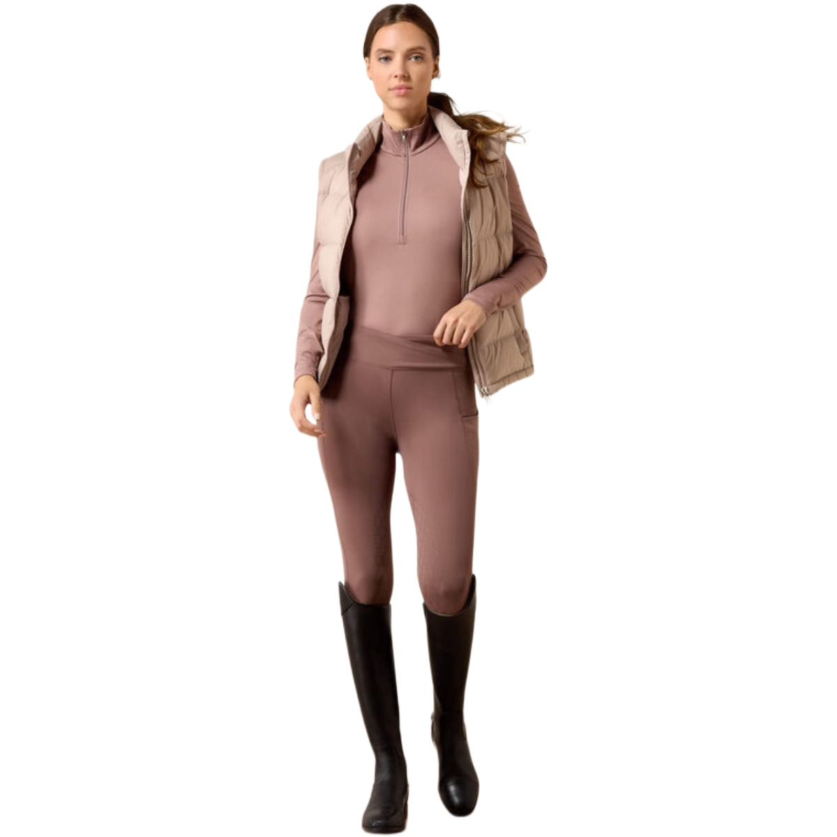 Ariat Women's Avail 2.0 Half Grip Tight - Peppercorn - front view