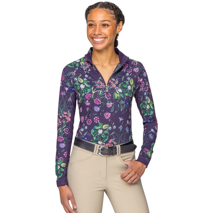 Kastel Women's Long Sleeve 1/4 Zip Sun Shirt