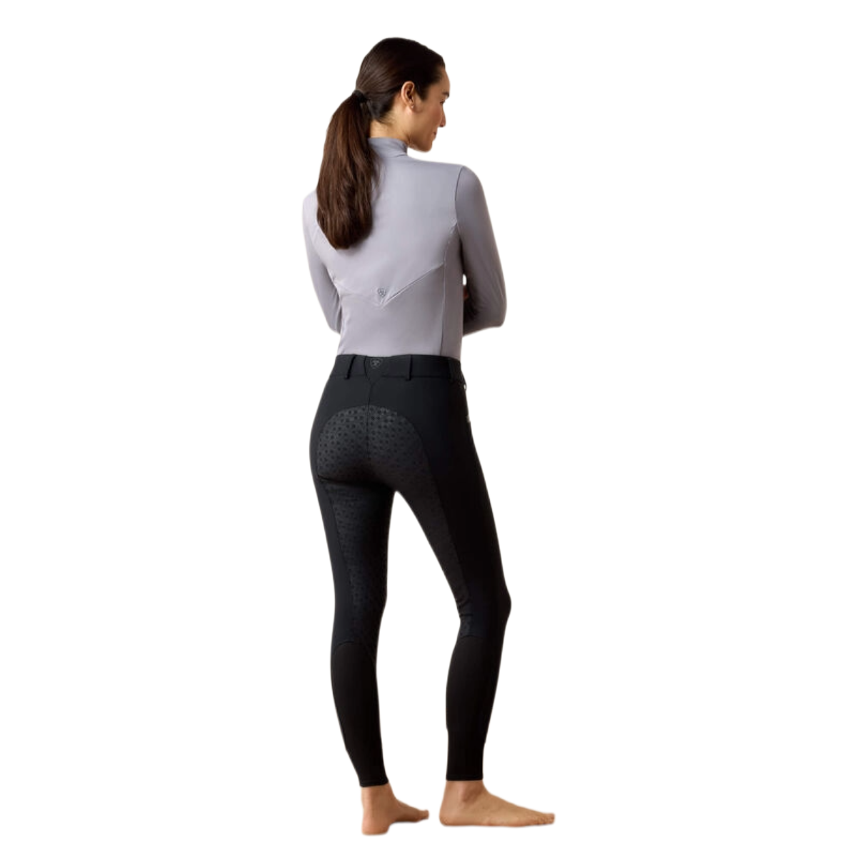 Ariat Women's Troika H2O Full Seat Breeches model view in black