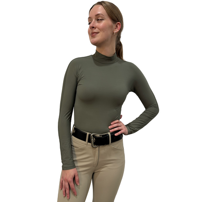 Tailored Sportsman Ladies Icefil Mock Neck Long Sleeve Sun Shirt