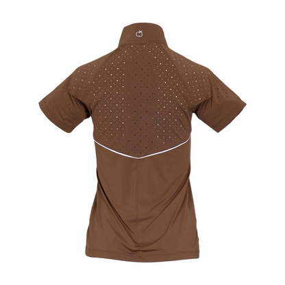 Dapplebay Women's Lady 1/4 Zip Aircut Short Sleeve Riding Top
