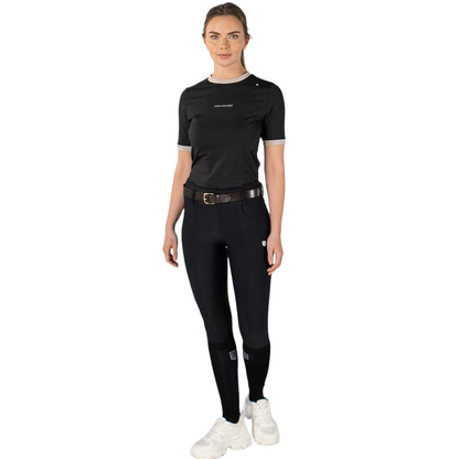 Maya Delorez Women's Soft T-Shirt-Black-Front View