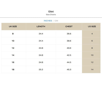 Welligogs Women's Melanie Wool Gilet Vest