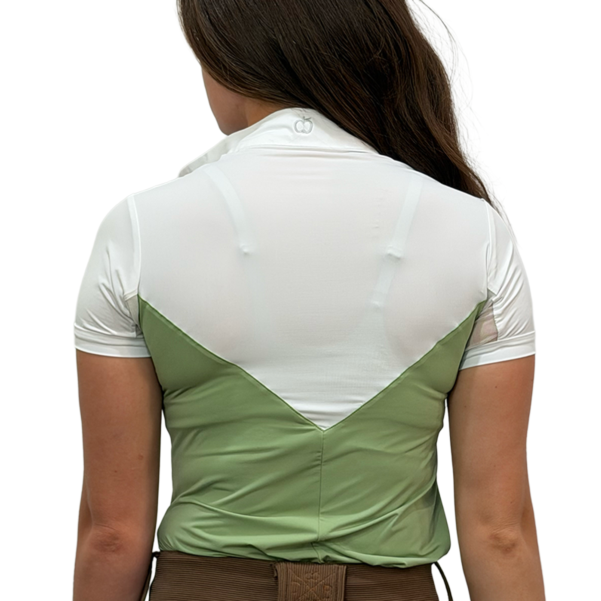 Dapplebay Women's Lady 1/4 Zip Short Sleeve Show Shirt