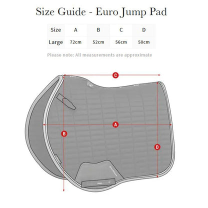LeMieux X-Grip Twin Sided EuroJump Square Saddle Pad