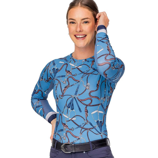 Kastel Tahoe Blue Belts Crewneck Sun Shirt