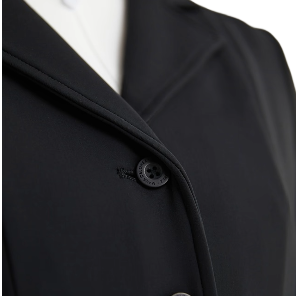 Maya Delorez Women's Show Jacket-Black-Front Button View