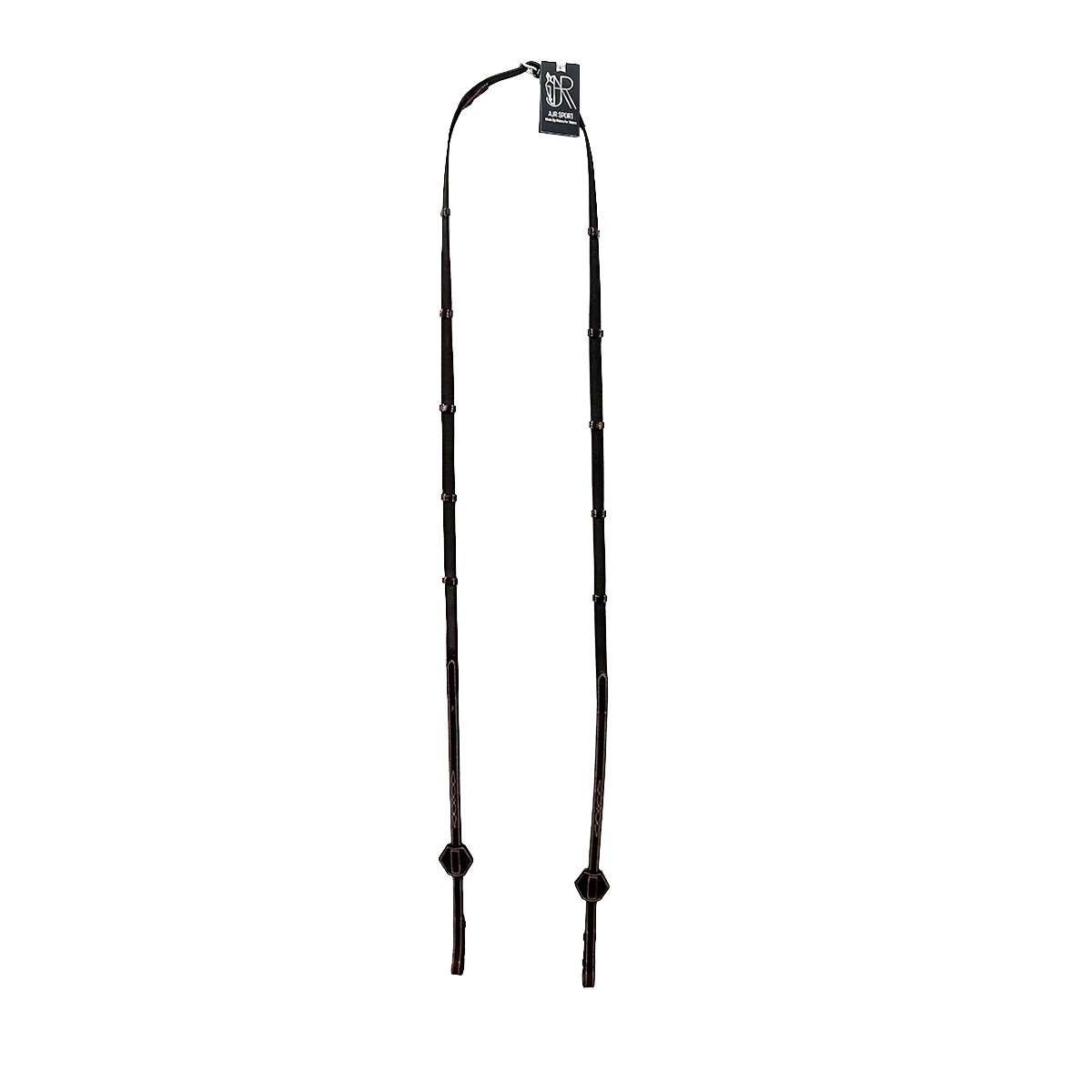 AJR 5/8" Jumper Web Anti-Slip Reins with Leather Grips