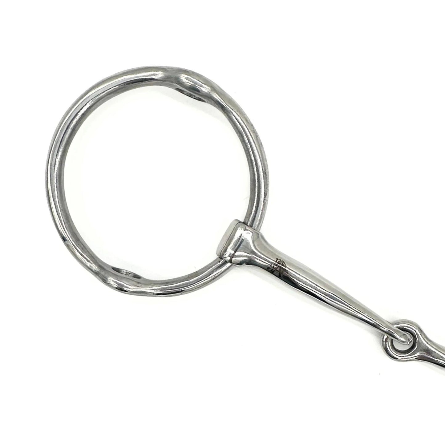 Jake Adams Single Joint Stainless Steel Loose Ring Gag Bit