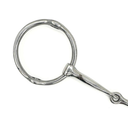 Jake Adams Single Joint Stainless Steel Loose Ring Gag Bit