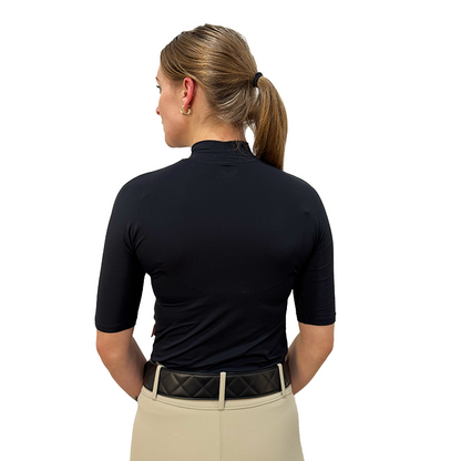 Tailored Sportsman Ladies Icefil Mock Neck Short Sleeve Sun Shirt