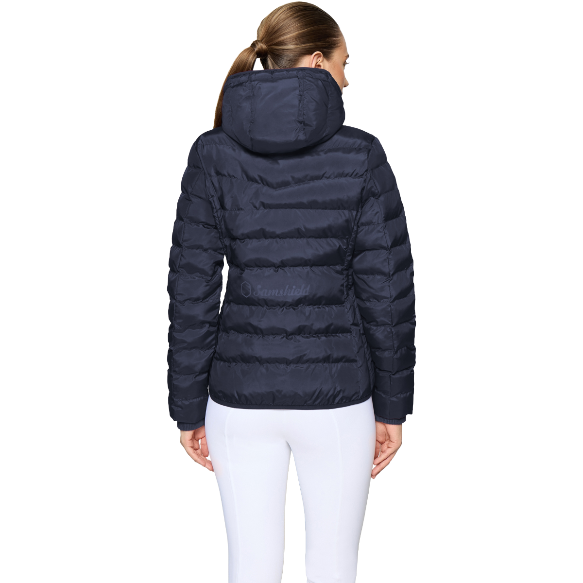 Samshield Women's Courchevel Light Puffer Jacket,  Navy,  back view