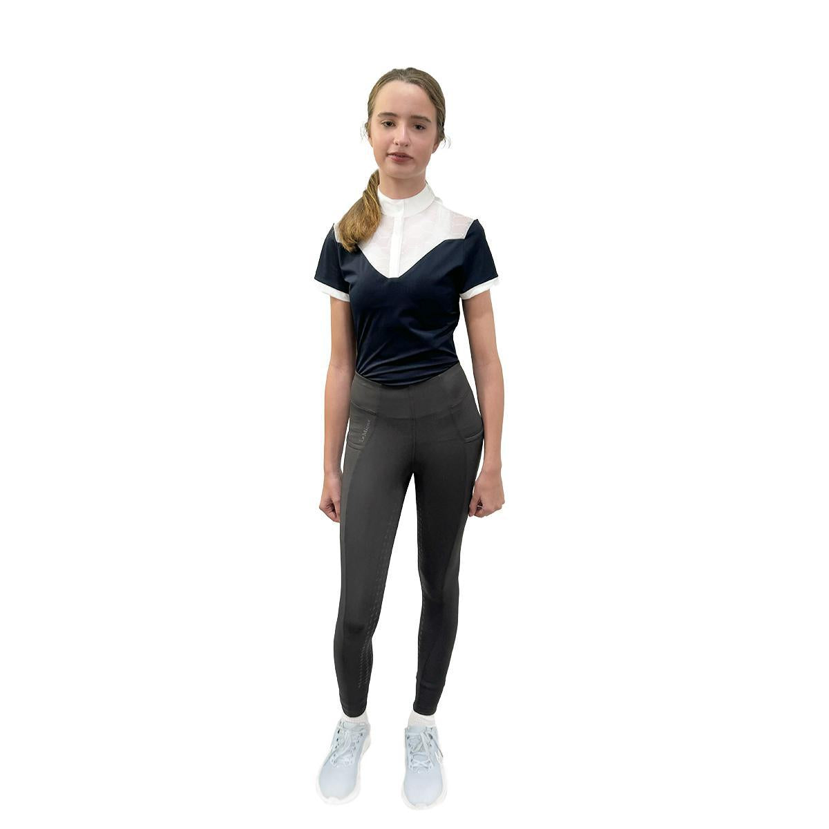 LeMieux T-shirt de Concours Emily Manches Courtes Blanc LeMieux T-shirt de Concours Emily Manches Courtes Blanc