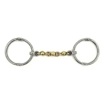 Jake Adams Brass Waterford Loose Ring Gag Bit