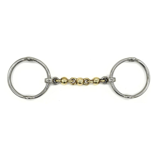 Jake Adams Brass Waterford Loose Ring Gag Bit