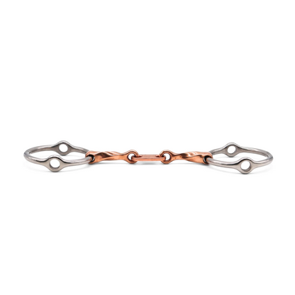 Jake Adams Twisted Copper Loose Ring Gag with Dr. Bristol Link