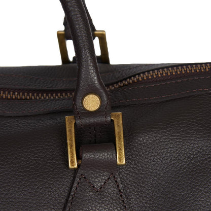 Barbour Leather Medium Travel Holdall