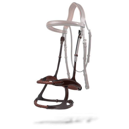 AJR Leather Covered Rope Double Noseband