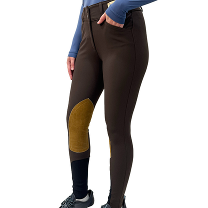 Tailored Sportsman Mid Rise Front Zip TechLight Knee Patch Breech