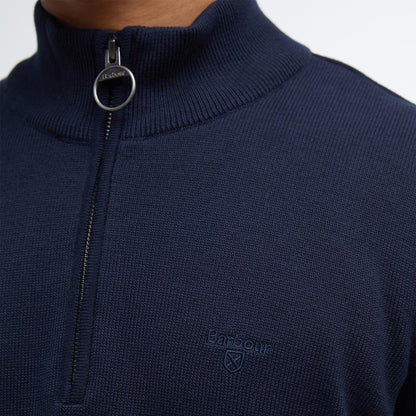Barbour Men's Cotton Half Zip Knitted Jumper