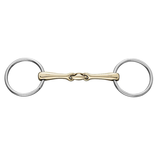 Herm Sprenger KK ULTRA Sensogan Double Jointed Loose Ring Snaffle Bit - 14mm