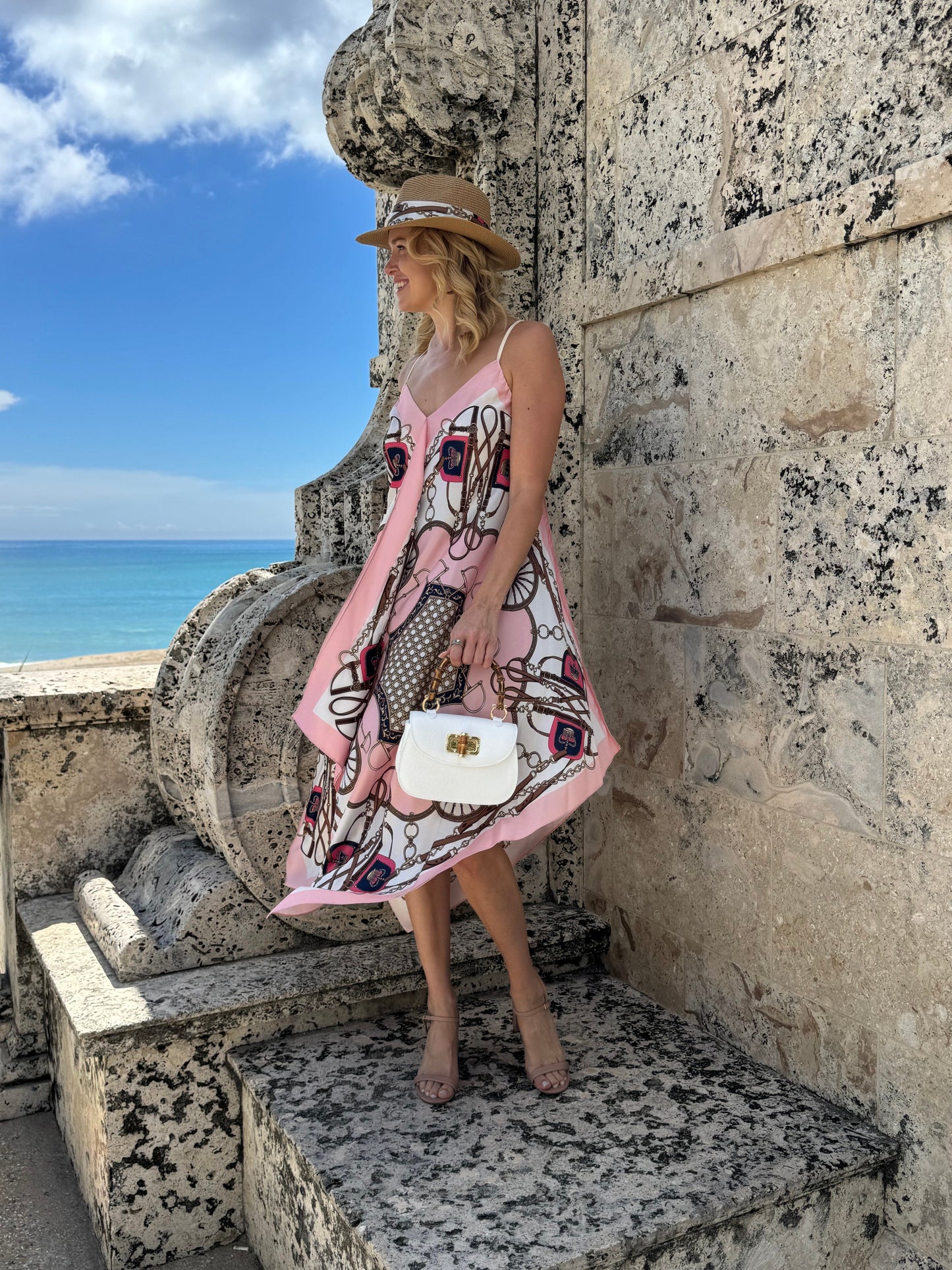 Stacy Bradley Design - Silk Dress - Blush Bit