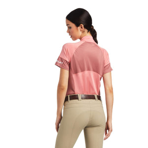 Ariat Women's Cambria Jersey 1/4 Zip Short Sleeve Baselayer- Sale