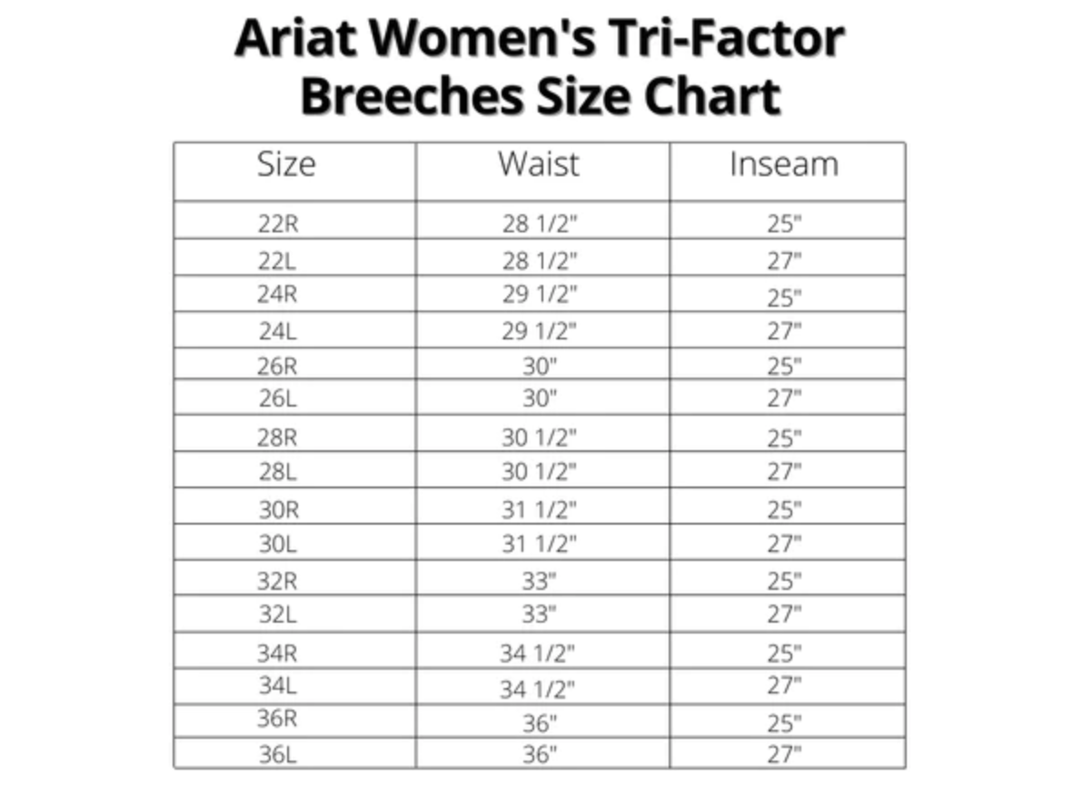 Ariat Women's Tri Factor Grip Full Seat Breeches - Sale