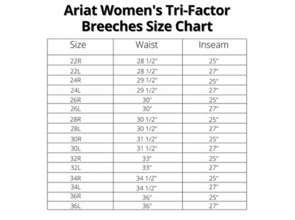 Ariat Women's Tri Factor Grip Full Seat Breeches - Sale