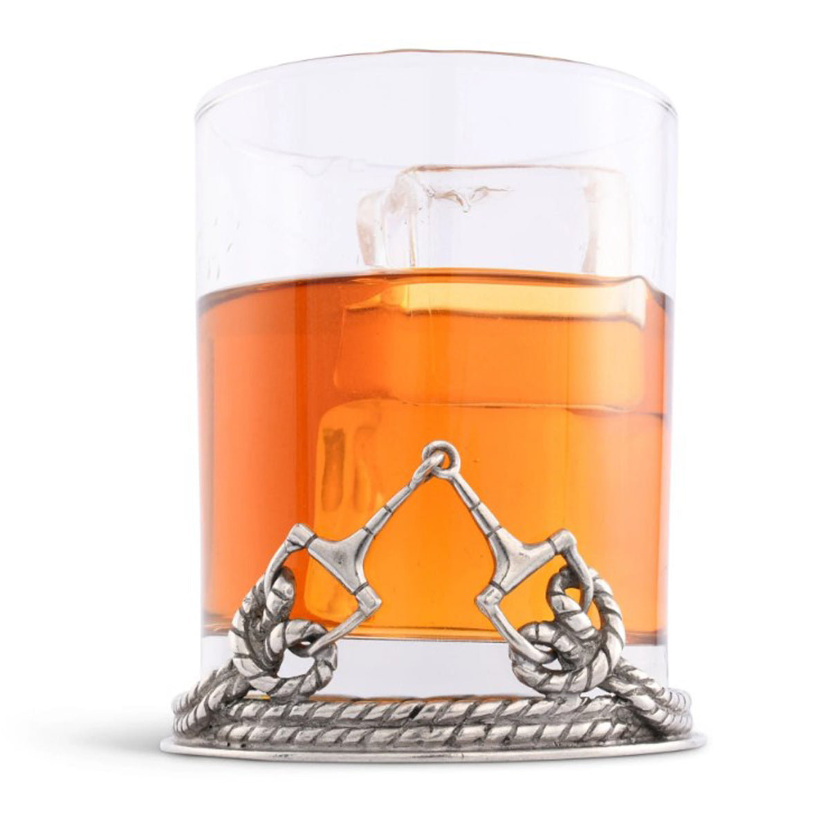 Arthur Court Equestrian Bit Double Old Fashioned Glass