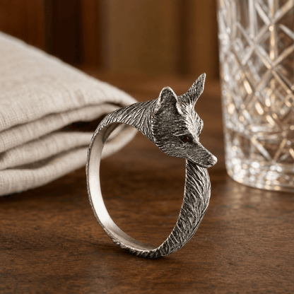 Vagabond House - Pewter Fox Napkin Ring