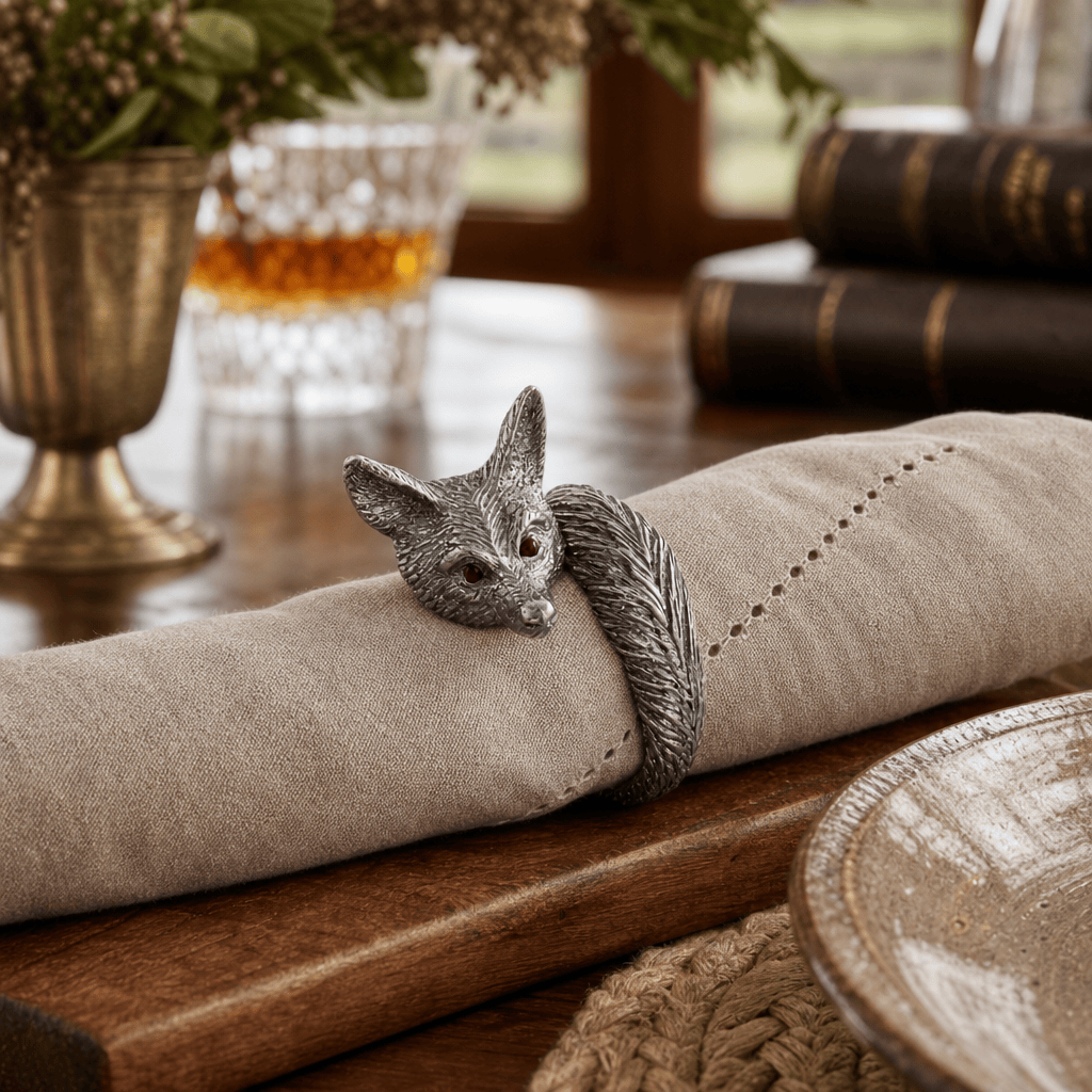 Vagabond House - Pewter Fox Napkin Ring