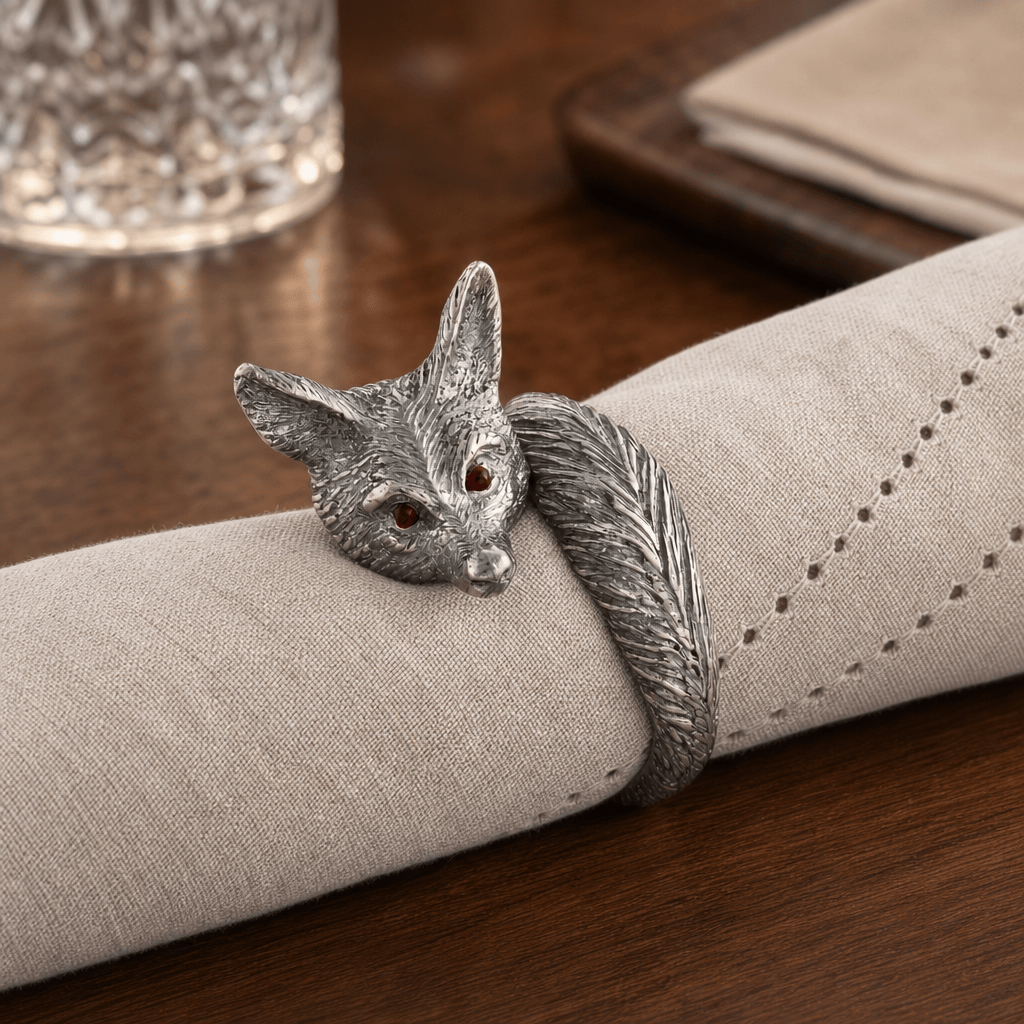 Vagabond House - Pewter Fox Napkin Ring