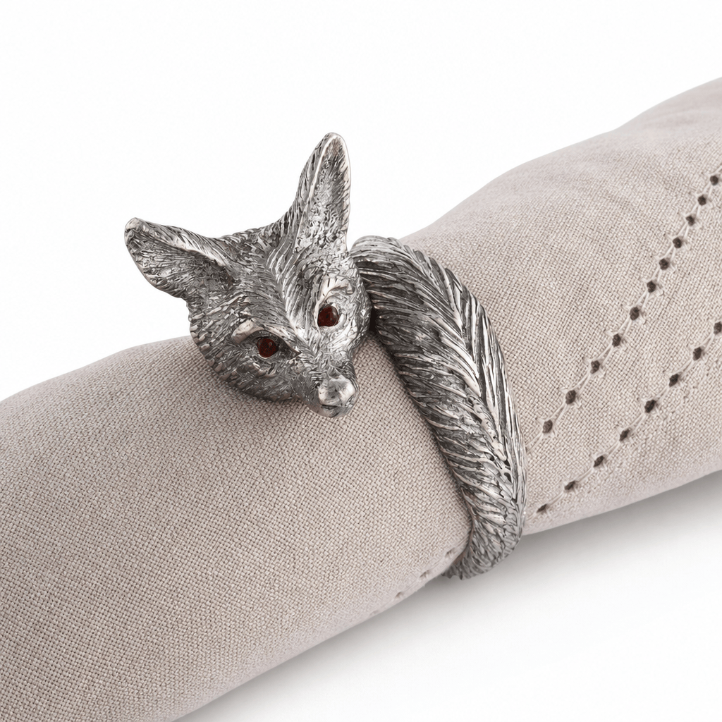 Vagabond House - Pewter Fox Napkin Ring