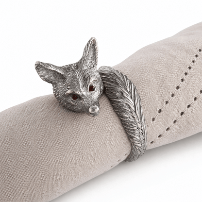 Vagabond House - Pewter Fox Napkin Ring