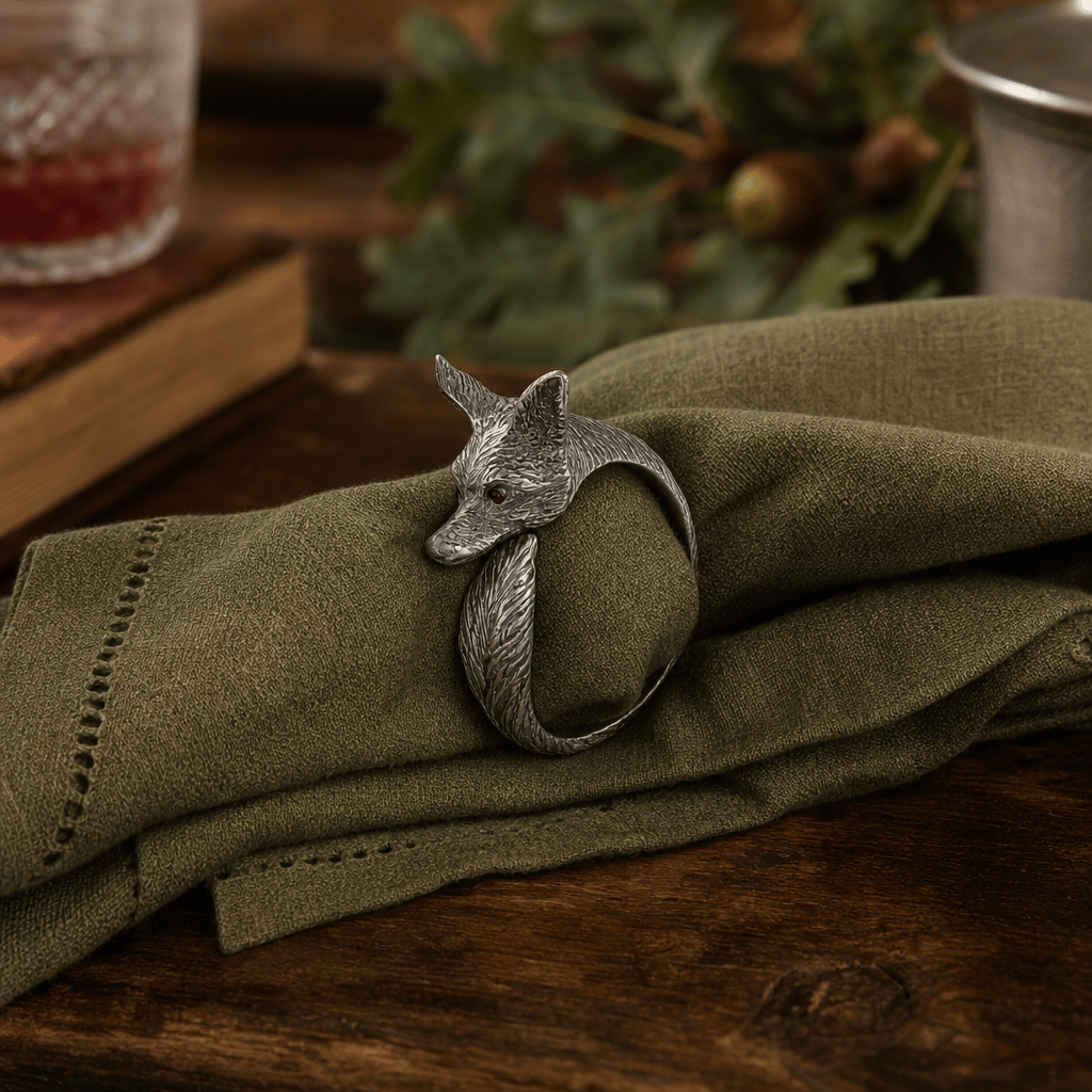 Vagabond House - Pewter Fox Napkin Ring