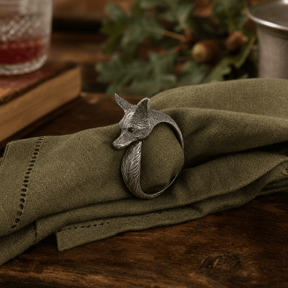 Vagabond House - Pewter Fox Napkin Ring