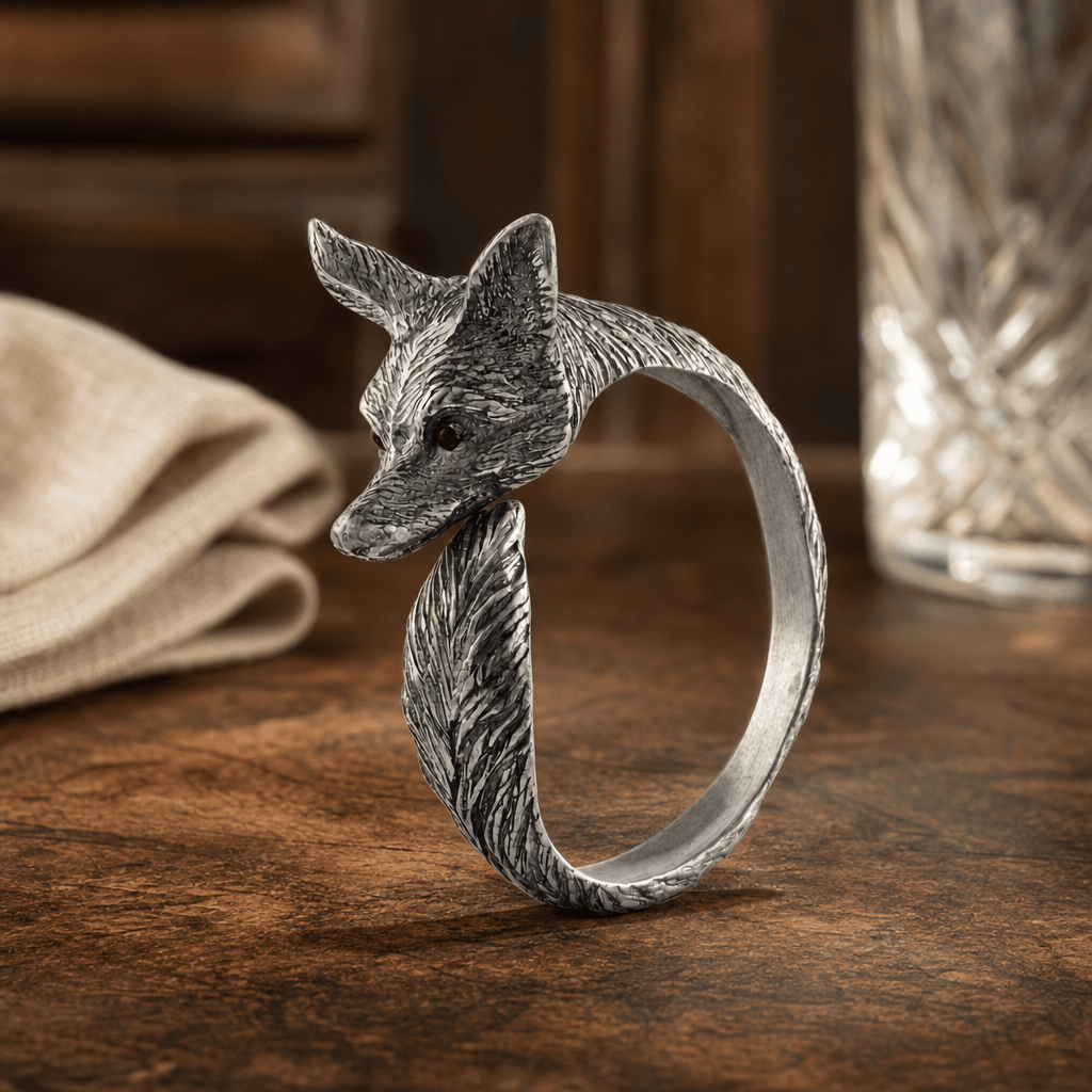 Vagabond House - Pewter Fox Napkin Ring
