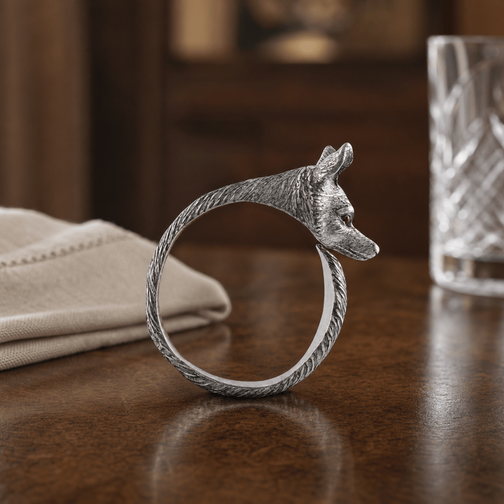 Vagabond House - Pewter Fox Napkin Ring
