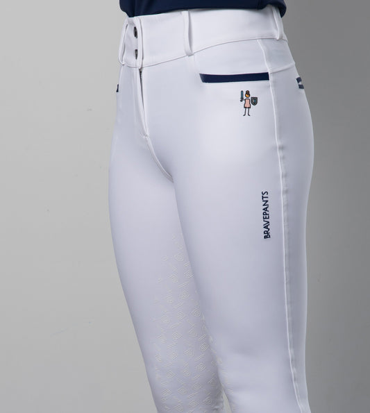 Brave Pants Co DW Revolution Full Seat Breeches White