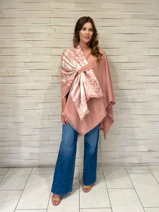Pull Through Wrap / Pink / Pink Toile