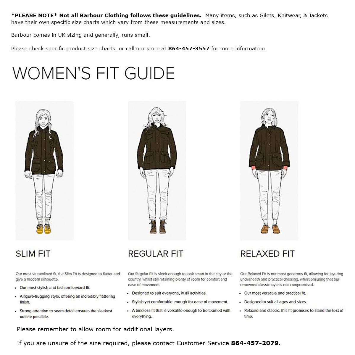 Barbour jacket sizing womens store