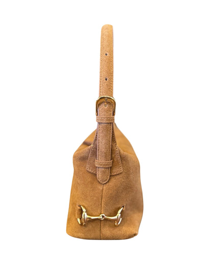Tucker Tweed  Bethany Bit Bag Suede | Limited Edition Milk Chocolate