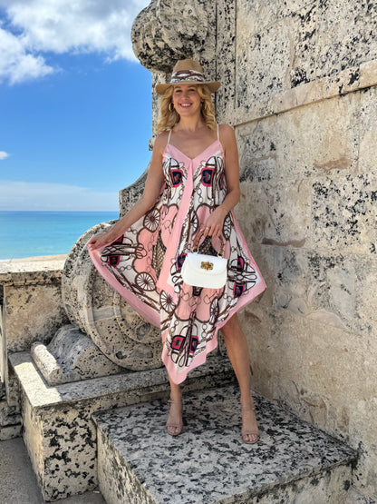 Stacy Bradley Design - Silk Dress - Blush Bit