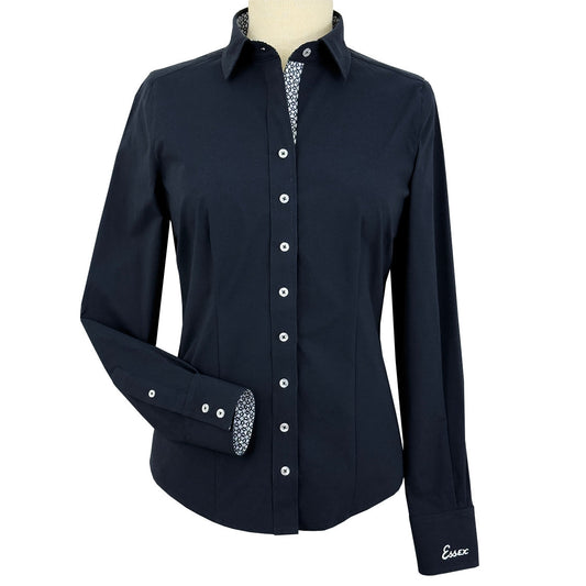 Essex Classics Ladies Dora II Schooling Shirt - Black with Bit by Bit Trim