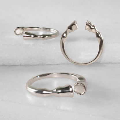 Urban Equestrian  Cavallo - Horse Hooves Equestrian Ring in Silver